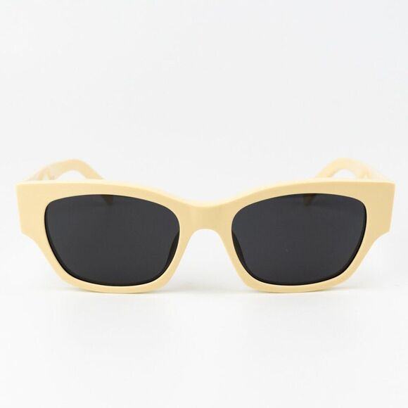 NEW Celine CL40197U 39A MONOCHROMS Light Brown Smoke Unisex Cat Eye Sunglasses - Picture 6 of 13